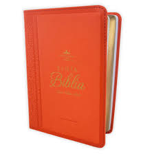 Image of Biblia RVR 1960 Letra Grande Tamaño Manual Neoclassic Coral Símil Piel
