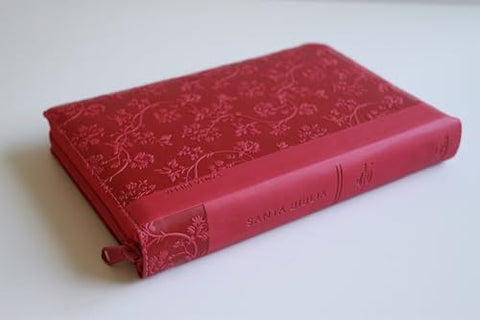 Image of Biblia RVR 1960 Letra Gigante Tamaño Manual Símil Piel Rosada Cierre Índice