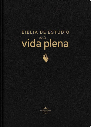 Biblia RVR 1960 de Estudio de la Vida Plena Piel Fabricada Negro con Índice