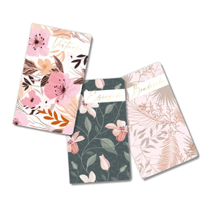 Libreta Set de 3 Oro
