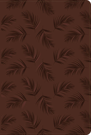 Biblia NTV Ultrafina  Letra Grande con Filament Símil Piel Palmera Café Índice Letra Roja Cierre