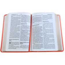 Image of Biblia RVR 1960 Letra Grande Tamaño Manual Neoclassic Coral Símil Piel