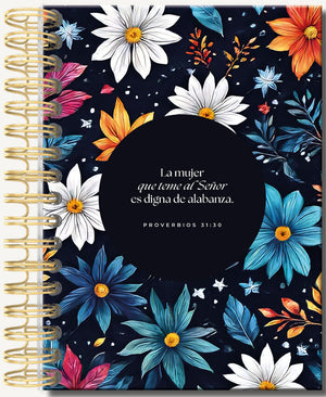 Libreta de Anillas con Elásico La Mujer que Teme al Señor