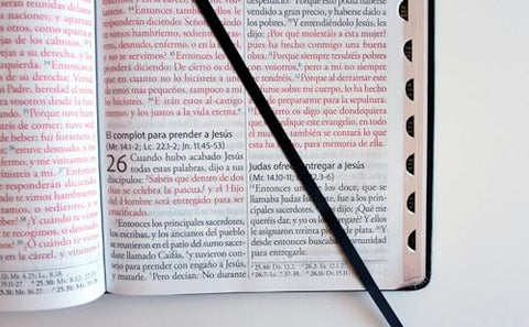 Image of Biblia RVR 1960 Letra Súper Gigante Negro Símil Piel con Índice