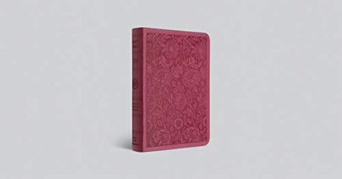 Image of ESV LARGE PRINT COMPACT BIBLE (TRUTONE BERRY, FLORAL DESIGN)
