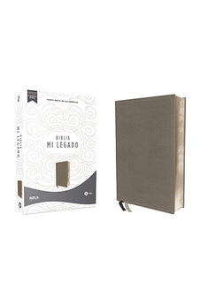 Biblia NBLA Legado Piel Gris una Columna Interior a dos Colores