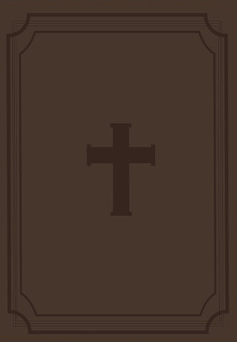 Image of Biblia RVR 1960 Letra Gigante 14 puntos Símil Cruz Marrón