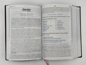 Biblia RVR 1960 Homilética Símil Piel Marrón