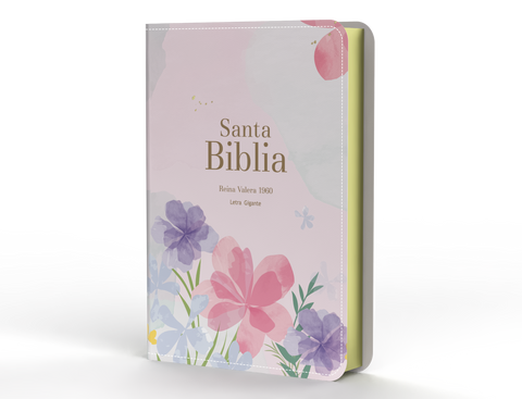Image of Biblia RVR 1960 Letra Gigante 14 puntos Símil Piel Violeta Claro