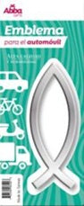 Emblema para Auto 13 cm Ichtus. Plateado