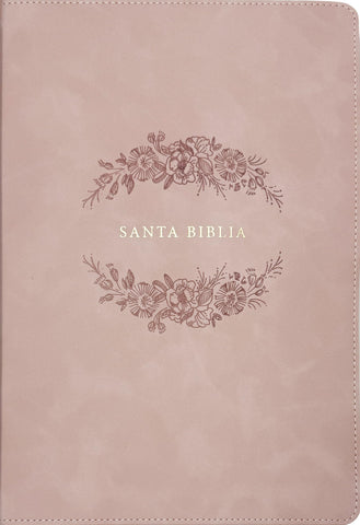 Image of Biblia NTV Letra Súper Gigante Filament Símil Piel Rosado Pálido Índice