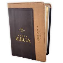 Biblia RVR 1960 Letra Grande Tamaño Manual Bicolor Café Café Símil Piel