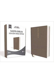 Biblia NBLA Edicion para Notas Tapa Dura Tela Gris Letra Roja