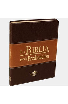 Biblia RVR 1960 Predicación Marrón Claro Oscuro con Índice