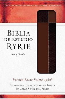 Biblia RVR 1960 de Estudio Ryrie Ampliada Marrón Duo Índice