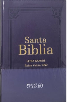 Image of Biblia RVR 1960 Letra Grande Tamaño Manual Lila con Cierre con Índice