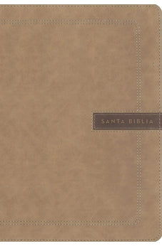 Biblia NBLA Letra Súper Gigante Leathersoft Beige Palabras de Jesús en Rojo Comfort Print