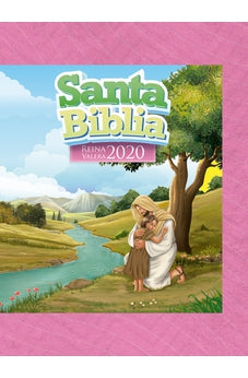 Biblia RVR 2020 para Niñas Rosada Vinilo con Cierre