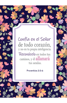 Confía en el Señor Proverbios 3:5-6: Diario y Cuaderno de Notas