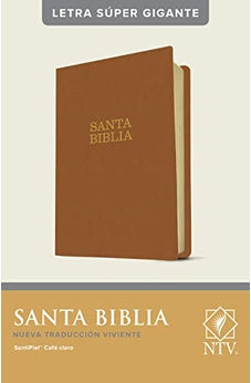 Biblia NTV Letra Súper Gigante Piel Marron