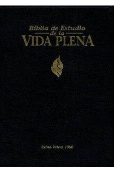 Image of Biblia RVR 1960 de Estudio Vida Plena Piel Negro con Índice
