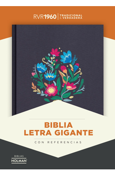 Biblia RVR 1960 Letra Gigante Bordado Sobre Tela