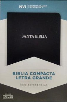 Image of Biblia NVI Compacta Letra Grande Negro Piel Fabricada