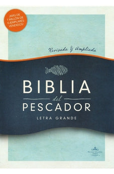 Biblia RVR 1960 del Pescador Letra Grande Caoba Símil Piel