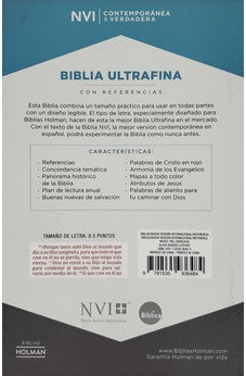 Image of Biblia NVI Ultrafina Negro Piel Fabricada