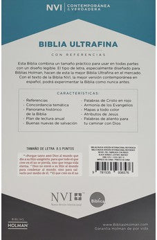 Image of Biblia NVI Ultrafina Negro Piel Fabricada con Índice