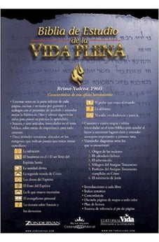 Image of Biblia RVR 1960 de Estudio Vida Plena Tapa Dura