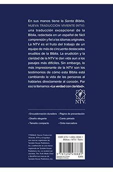 Biblia NTV Compacta Azul Sentipiel