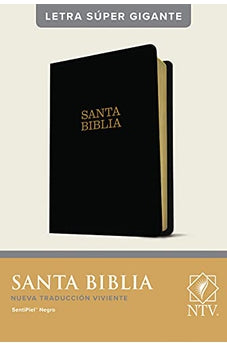 Biblia NTV Letra Súper Gigante Piel Negro