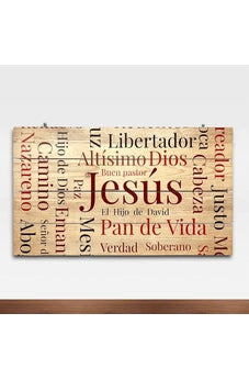 Pallet Art 35X60 Nombres de Jesús