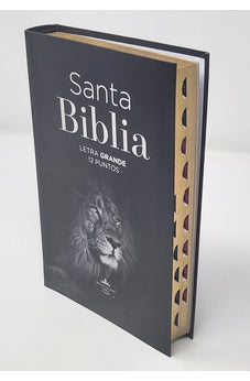 Image of Biblia RVR 1960 Letra Grande Tamaño Manual Tapa Flex León con Índice