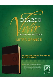 Biblia NTV de Estudio Diario Vivir Letra GrandeSentipiel Café Café Claro con Índice