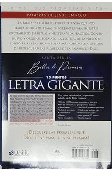 Image of Biblia RVR 1960 de Promesas Letra Gigante Azul Triangulos Simil Piel con Índice con Cierre