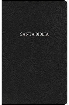 Image of Biblia RVR 1960 Ultrafina Negro Piel Fabricada con Índice