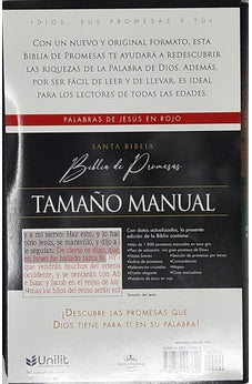 Image of Biblia RVR 1960 de Promesas Letra Grande Tamaño Manual Negro Naranja Verde Simil Piel con Cierre